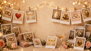 Marriage Polaroid Collage