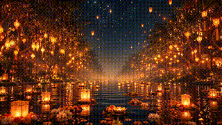 Floating Lanterns Night