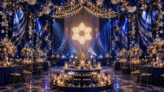 Bar Mitzvah Blue Silver