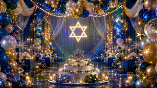Blue and Gold Mitzvah
