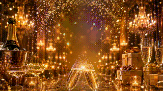 Champagne Toast Bokeh