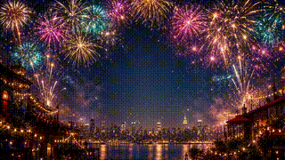 Fireworks Night Sky