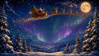Reindeer Night Sky