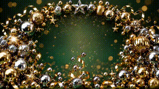 Chrome Gold Ornaments