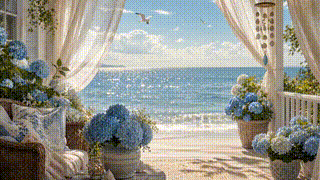 Coastal Beach House Porch