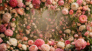 Peony Floral Wall