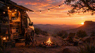 Van Life Desert Camp