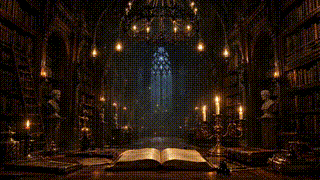 Dark Academia Library