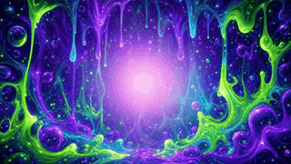 Blacklight Slime Drip