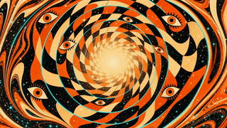 Op Art Eye Spiral