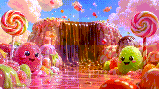 Candy Gumdrop Land Photoreal