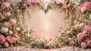 Forgive Me Floral Heart