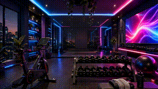 Neon Home Gym