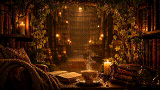 Cozy Reading Nook Fireplace