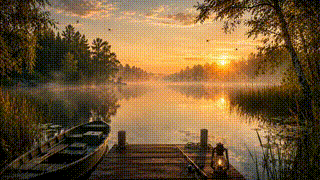 Fishing Lake Dawn