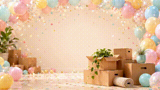 Moving Boxes Celebration