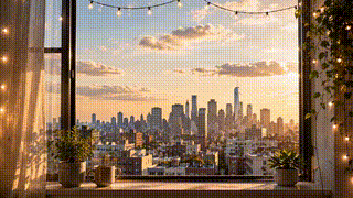 City Apartment Window