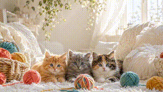 Kitten Yarn Room