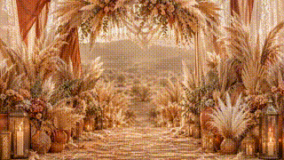 Boho Pampas Desert