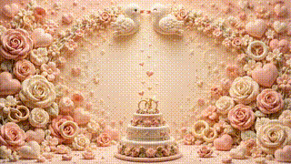Clay Wedding Cake